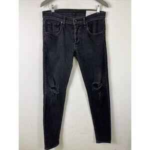 Rag & Bone Mens Jeans Sz 33x34 Standard Issue Fit 1 Skinny Leg  Distressed